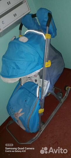 Санки коляска nika