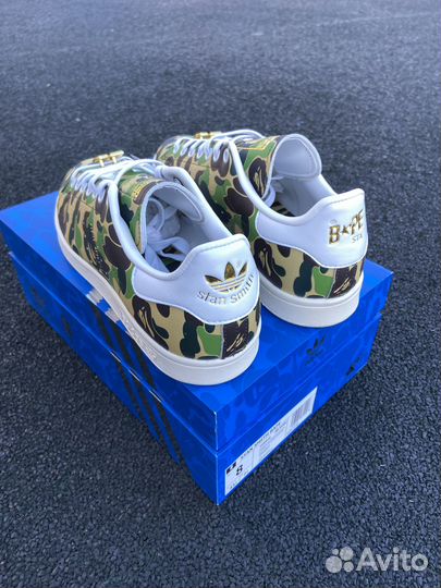 Кроссовки Adidas stan smith x bape