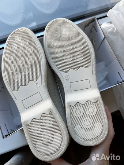 Лоферы из натуральной замши