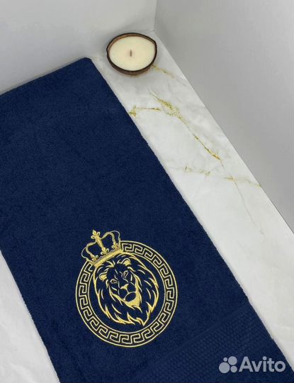 Полотенце банное с вышивкой