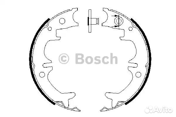 Барабанные колодки стояноч.торм. 0986487680