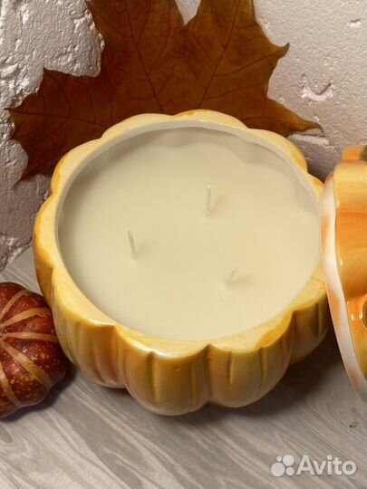 Ароматическая свеча из натурального соевого воска