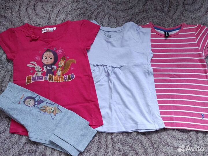 Костюм Маша и Медведь и футболки р. 110-116