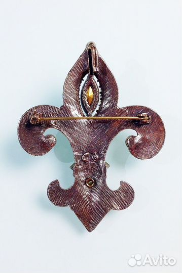 Винтажная брошь Weiss Fleur de Lis. США, 1960-е