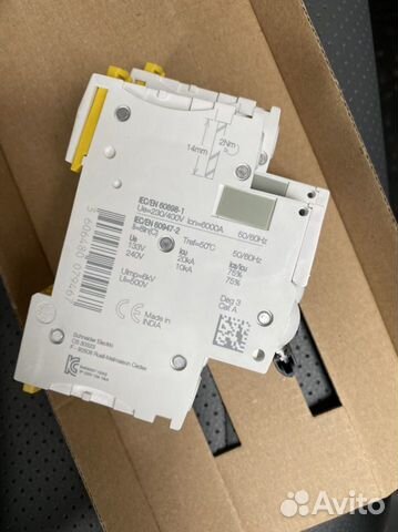 Автоматический модульный выключатель 10А Schneider