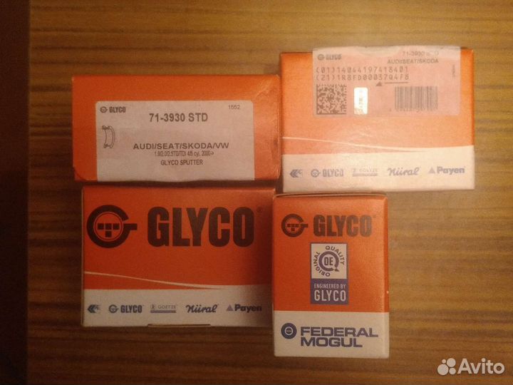 Вкладыши шатунные audi volkswagen