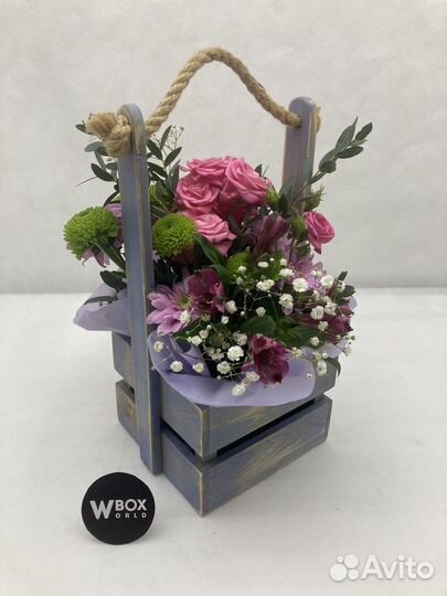 Ящик деревянный подарочный