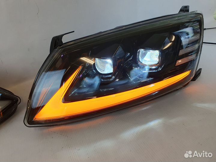 Тюнинг фары Гранта две BI-LED линзы дхо