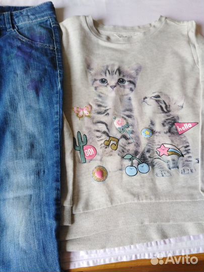 Продаю вещи пакетом для девочки 6-8 лет