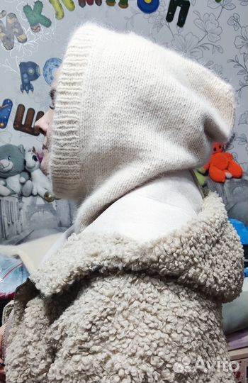 Капор из пуха норки, р-р52-58