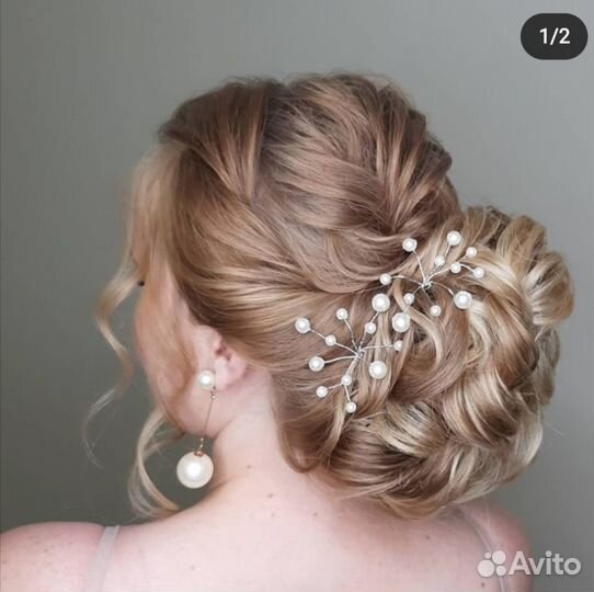 Фата диадема серьги новые