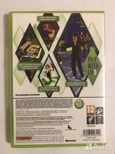 Игра на xbox 360 sims 3