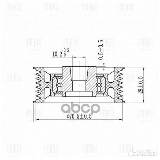 Ролик привод. ремня для а м Mitsubishi Pajero III