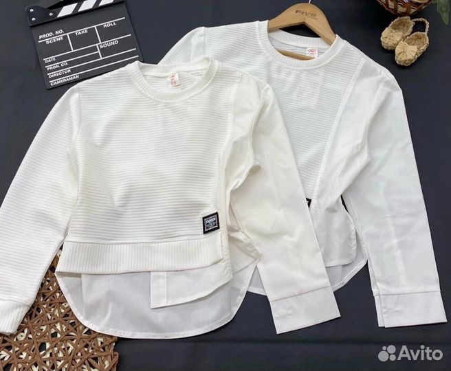 Школьная блузка для девочки, 128-152