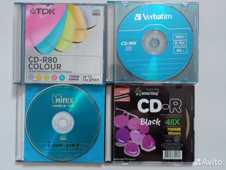 Многоразовые диски для записи TDK, Verbatim и др