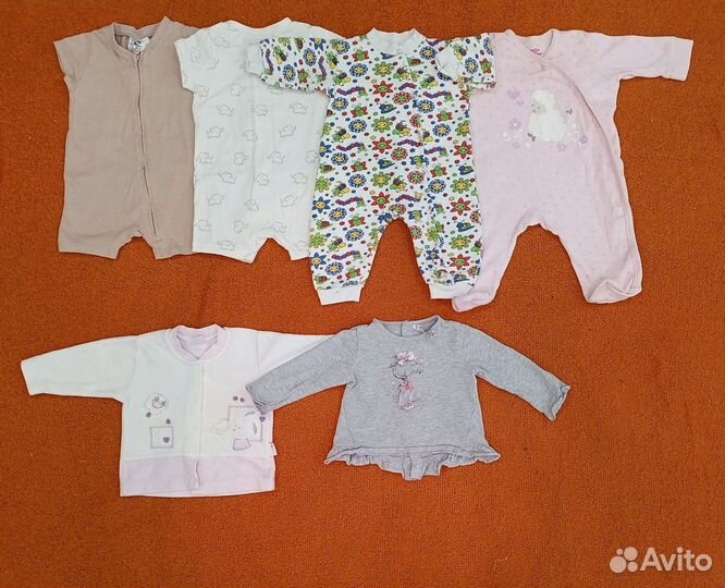 Вещи пакетом на девочку 62-68