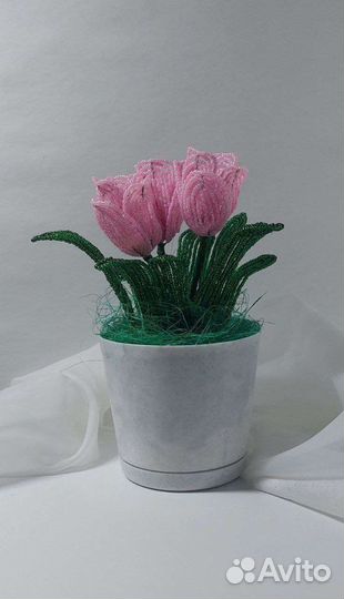 Цветы из бисера