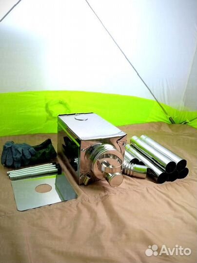 Походная печь Пошехонка Малая на 15 л. c 3D экрана