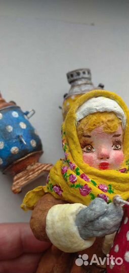 Ватная ёлочная игрушка