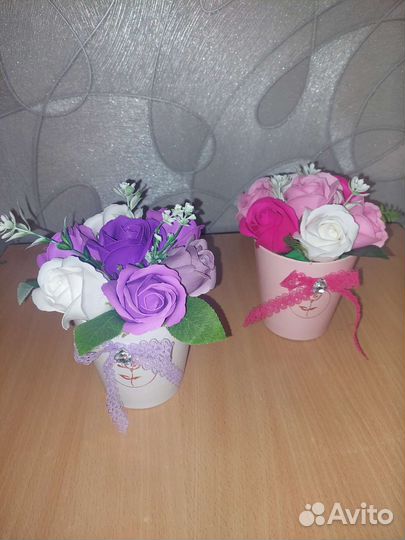 Букет - Комплимент из мыльных роз