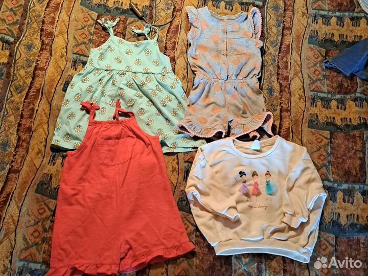 Вещи для девочки пакетом 86 92