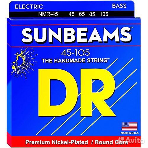 Струны для Бас гитары DR NMR-45 Sunbeams Nickel