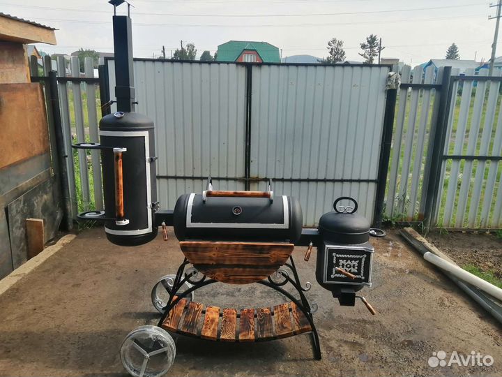 Мангал смокер 5 в 1 разборный