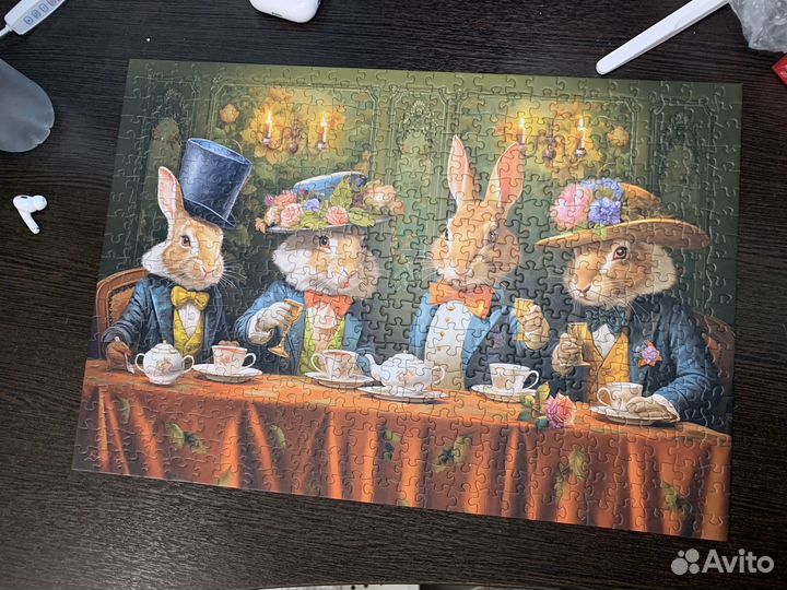 Пазлы вечеринка кроликов Cherry Pazzl 500 деталей