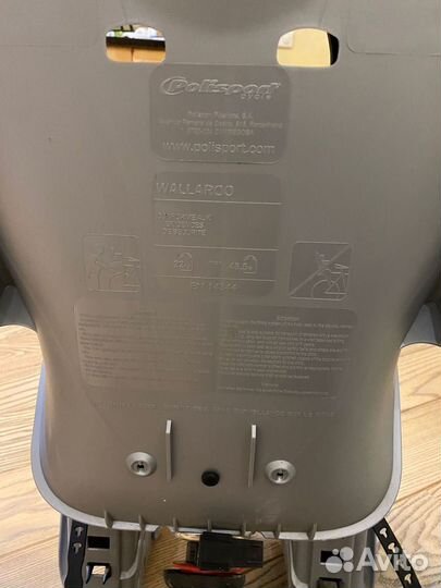 Детское велокресло заднее