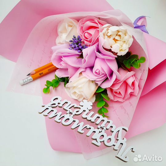 Букет из мыльных роз 