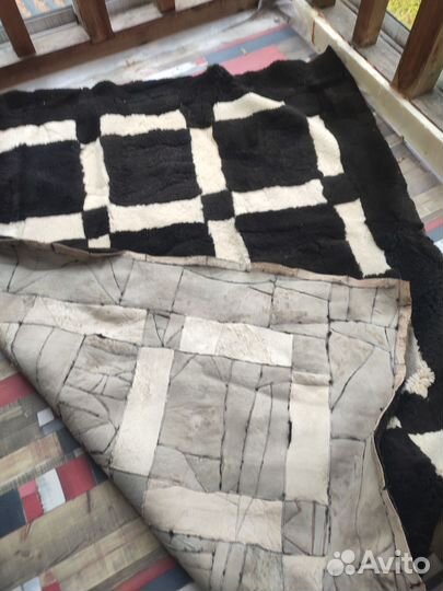 Ковёр натуральный из овечьих шкурок