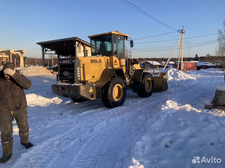 Услуги фронтального погрузчика, уборка снега