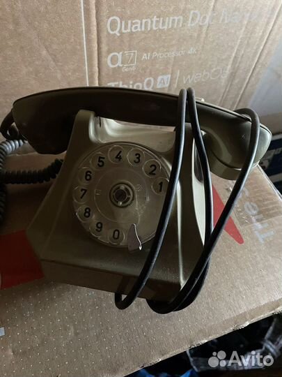 Старый телефон дисковый СССР