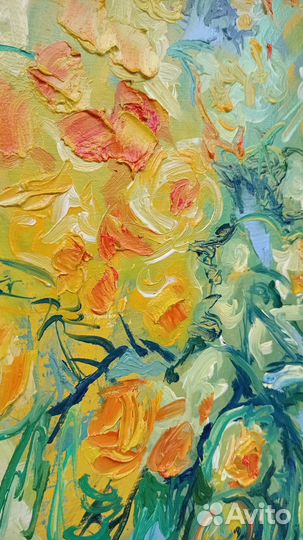 Картина интерьерная Огоньки 37х67