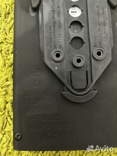 Обогреватель салона defa 1400w