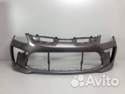 Бампер передний Киа Рио Rio 4 2017-20 серый U4G