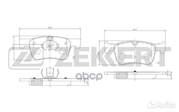 Колодки торм. диск. передн./задн. BMW 1 (F20 F2