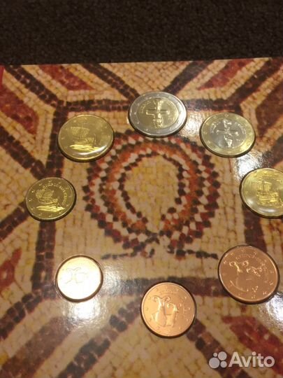 Нумизматический набор монет Кипра 2014