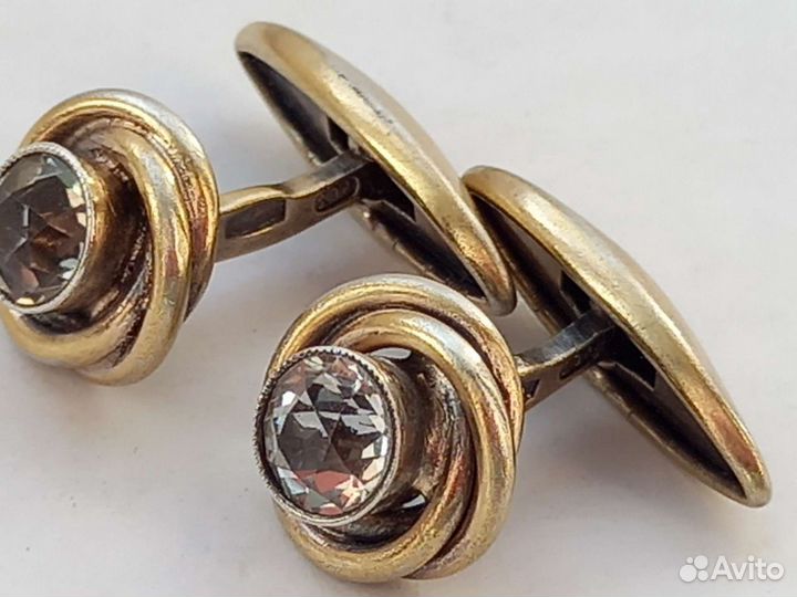 Запонки серебро СССР