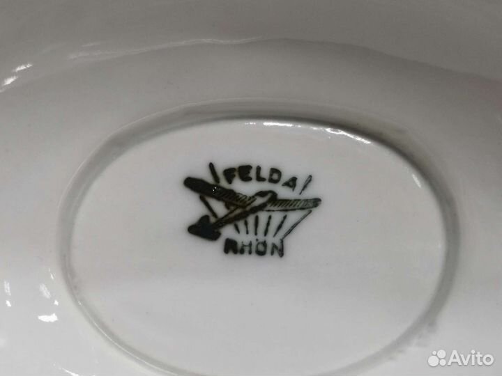 Соусник Фарфор Felda Rhon Германия 30е гг (Ч)