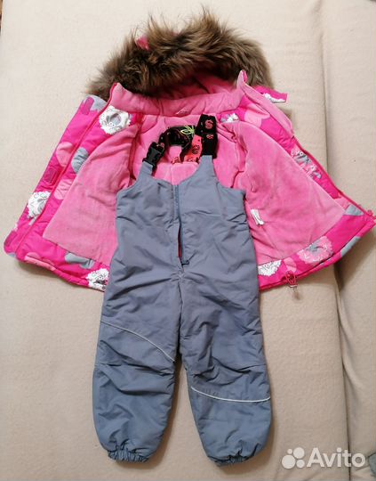 Зимний костюм для девочки 98