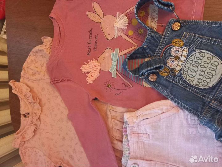 Вещи пакетом на девочку 80-86 next