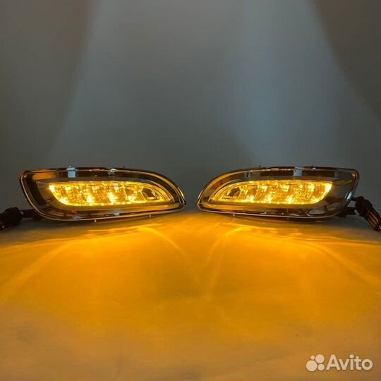 Туманки Toyota Harrier 30 03-09г LED dlaa