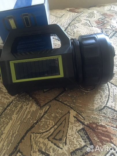 Фонарь аккамуляторный с солнечной панелью