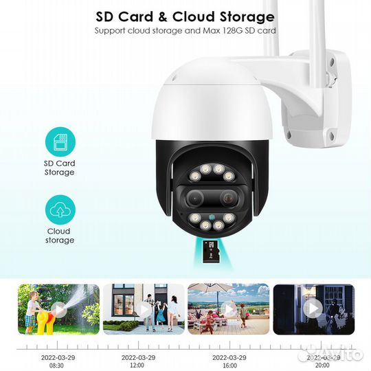 Новая Уличная IP камера Besder 4+4Mpx /2 объектива