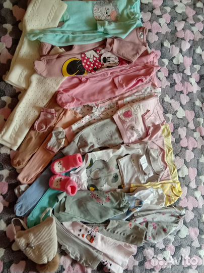 Детские вещи пакетом на девочку 74