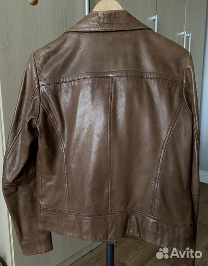 Куртка натуральная кожа massimo dutti