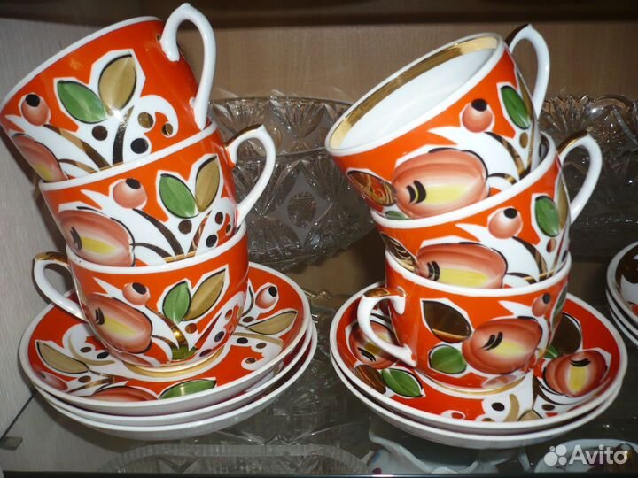 Чайные пары-Вербилки -Слива на оранжевом