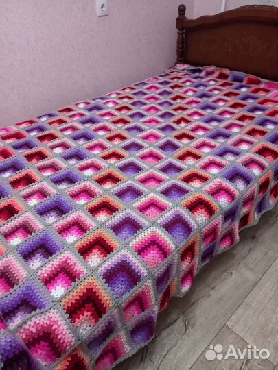 Плед покрывало ручная работа