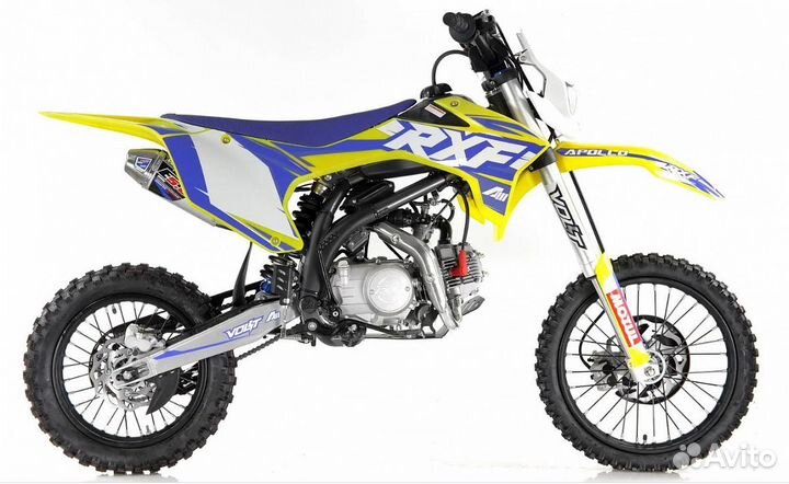 Питбайк apollo RXF freeride 125LE 17/14 желтый
